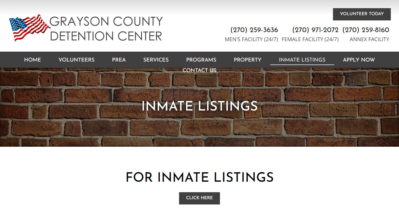 Inmate Listings - Grayson County Detention Center