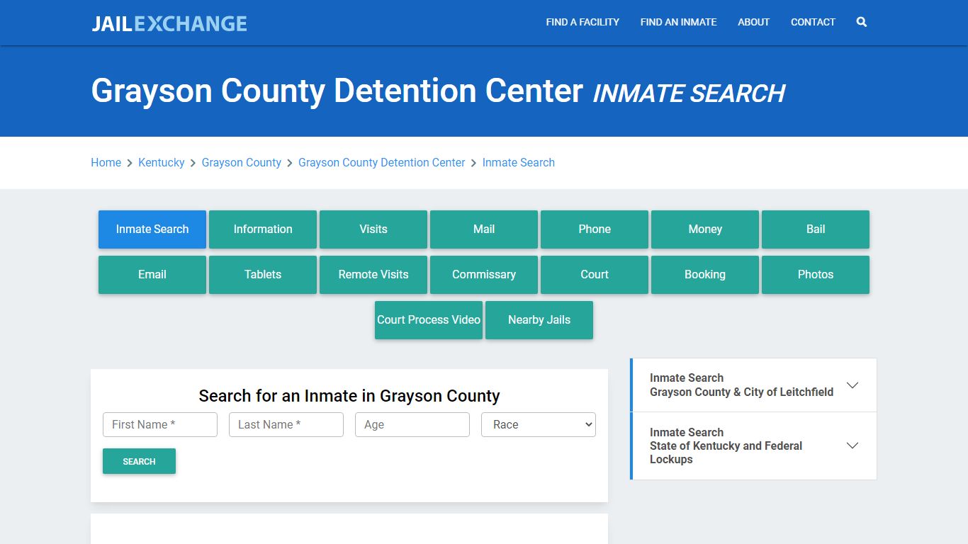 Grayson County Detention Center Inmate Search - Jail Exchange